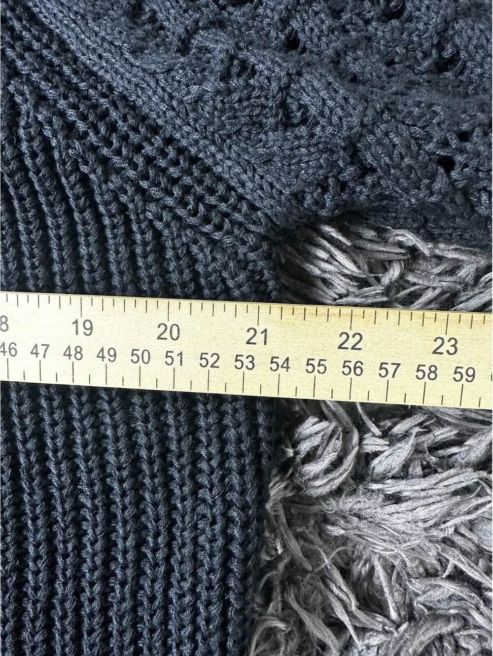 NWT Knox Rose Women's Open Front Cable Knit Cardigan Sweater Black Size M